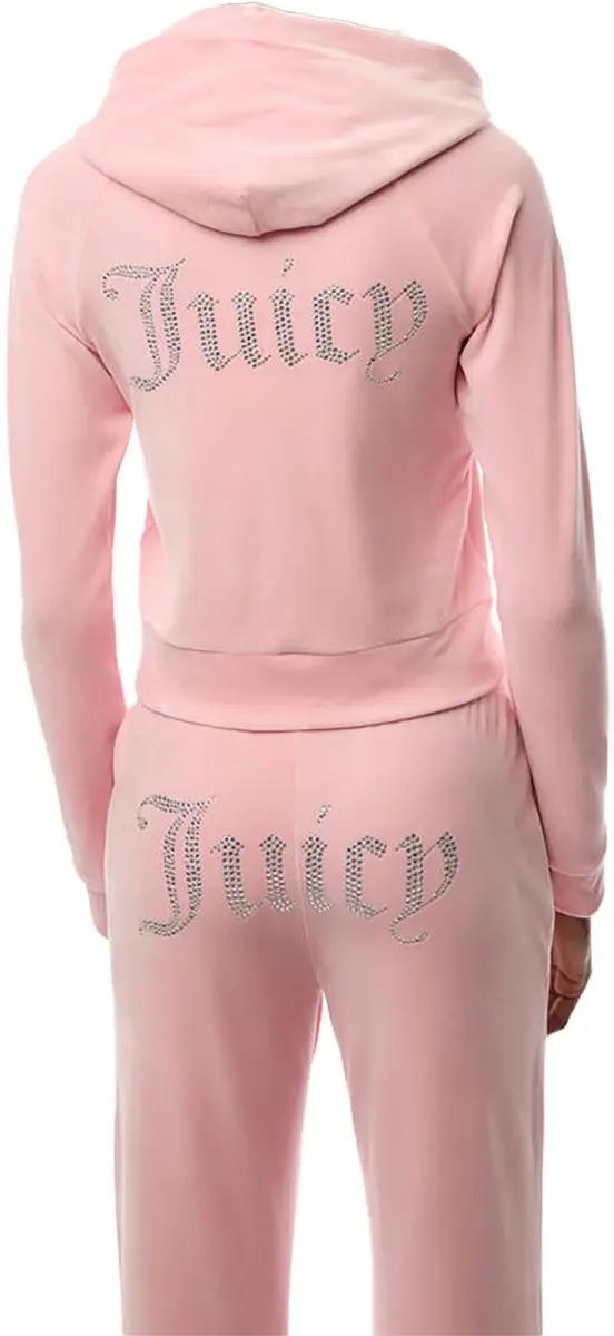 Juicy Couture Madison Classic Velour Hoodie - Maat M - Roze