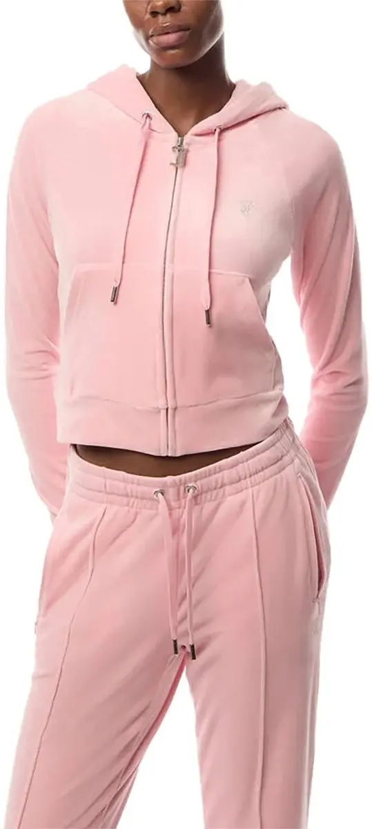 Juicy Couture Madison Classic Velour Hoodie - Maat M - Roze