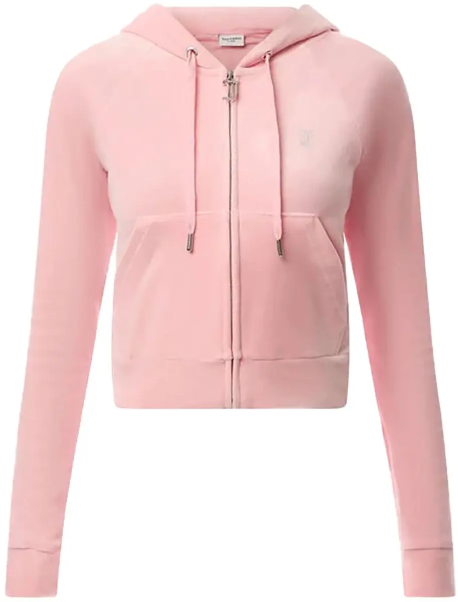 Juicy Couture Madison Classic Velour Hoodie - Maat M - Roze