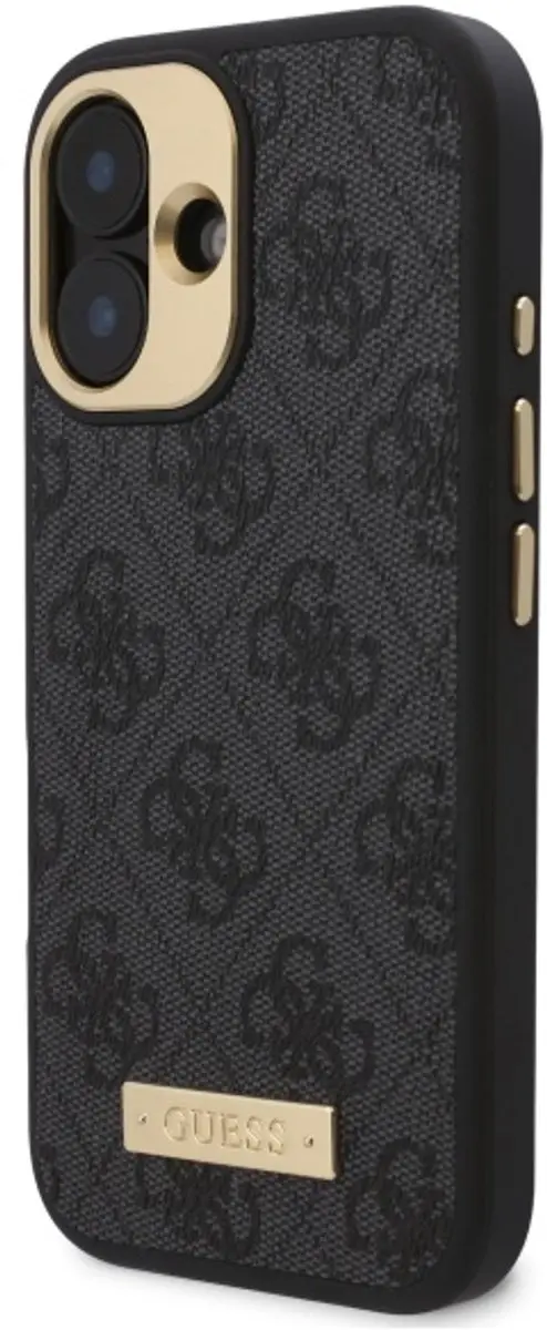 GUESS iPhone 16 Hoesje MagSafe - Zwart