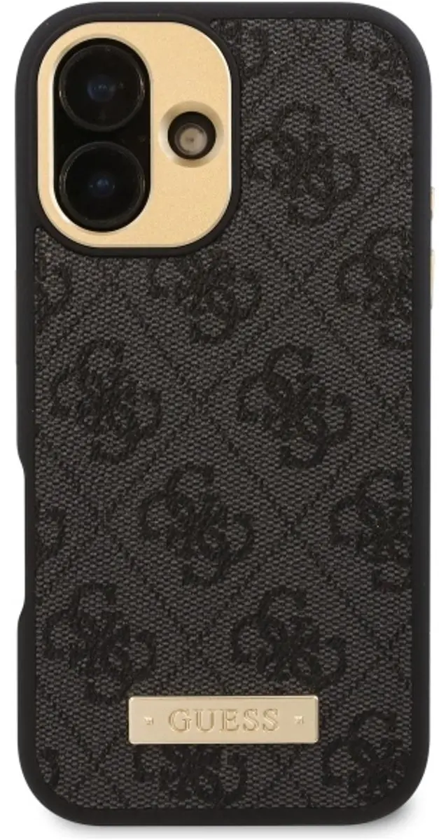 GUESS iPhone 16 Hoesje MagSafe - Zwart