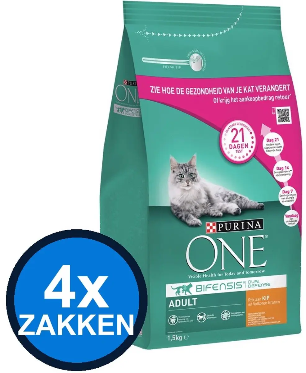 Purina ONE Adult Kip & Groenten Droogvoer 1,5kg