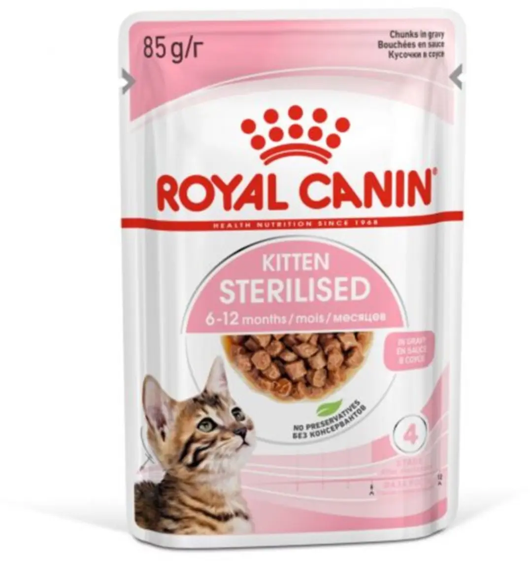 Royal Canin Kitten Sterilised Gravy - 8x85g