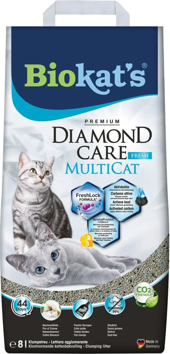 Biokat's Diamond Care MultiCat Fresh Kattenbakvulling
