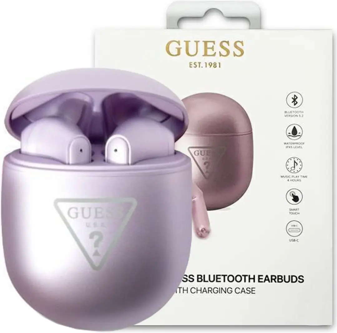 GUESS True Wireless T82 Oordopjes - Paars