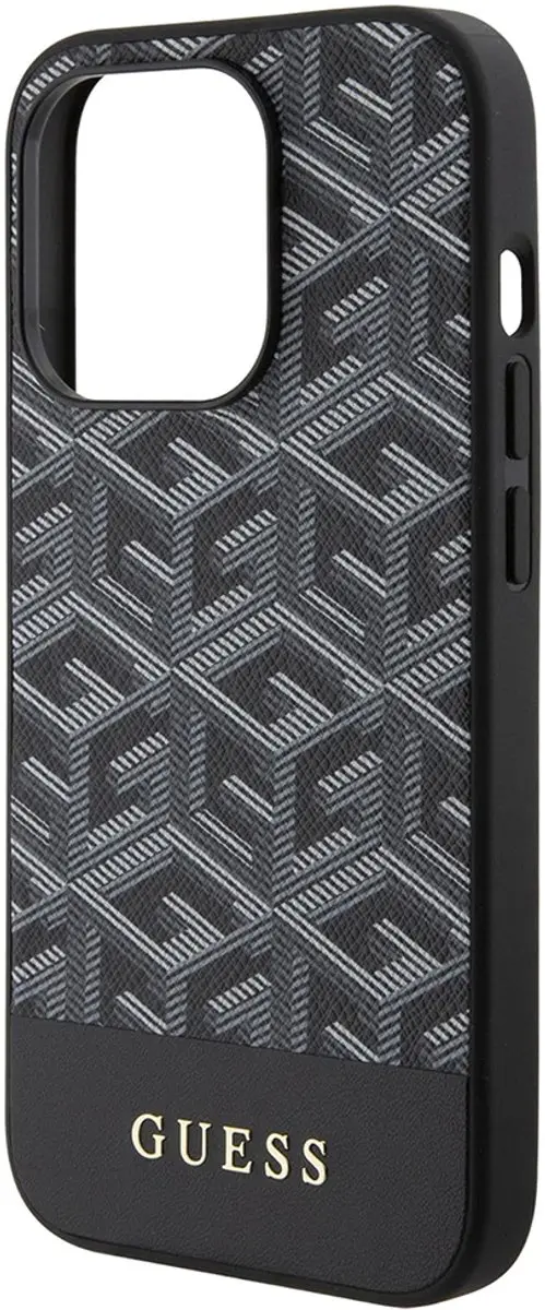 GUESS G-Cube Back Case MagSafe - iPhone 15 Pro Max - Zwart