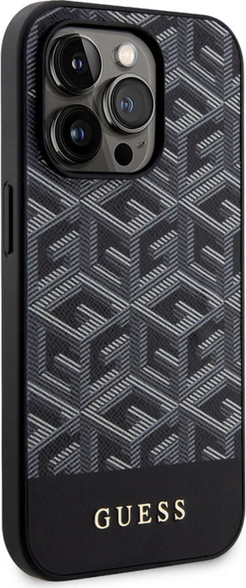GUESS G-Cube Back Case MagSafe - iPhone 15 Pro Max - Zwart