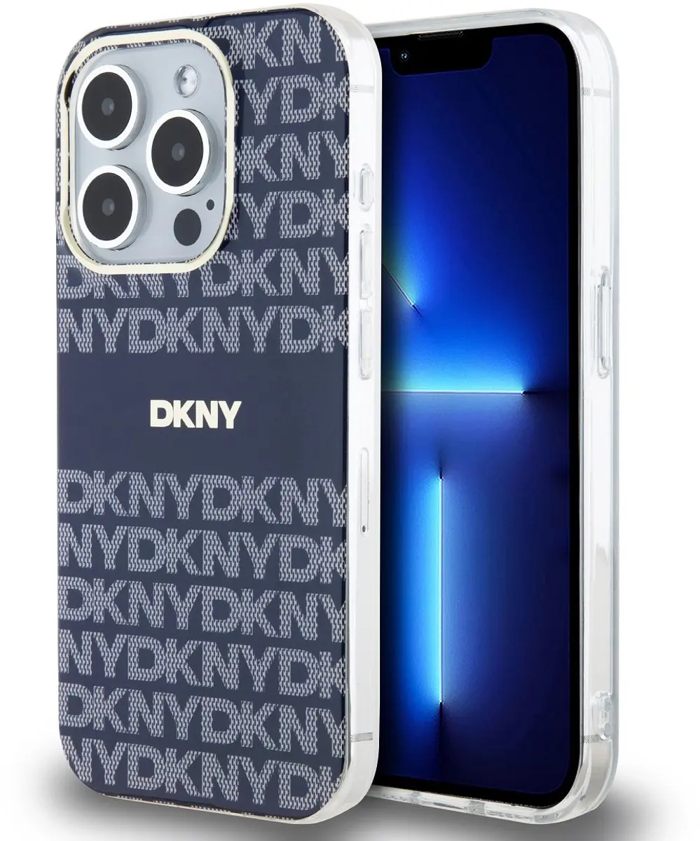 DKNY iPhone 13 Pro Hoesje MagSafe Blauw - DKHMP13LHRHSEB
