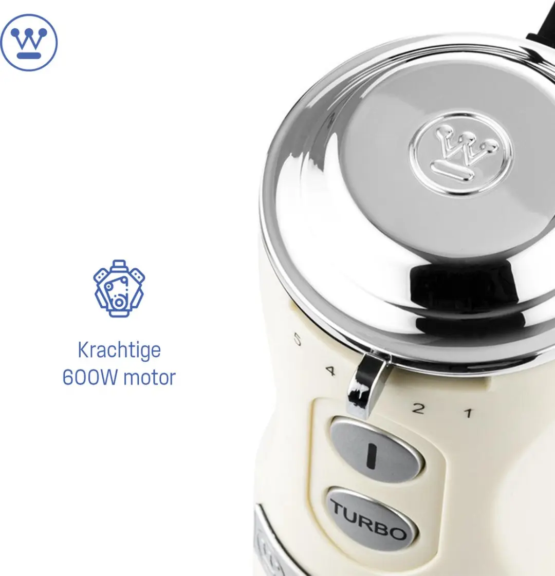Westinghouse Retro Staafmixer 600W - Beige