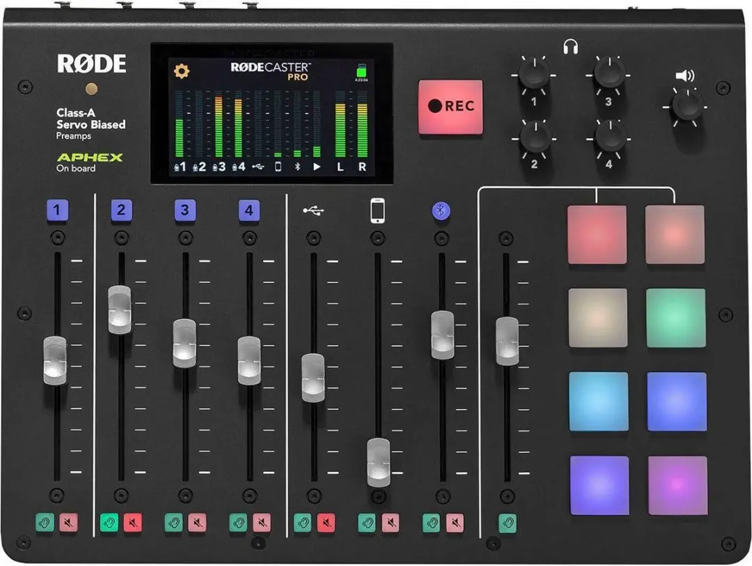 RODE RØDECaster Pro Podcast Studio - 4 Kanalen - Zwart