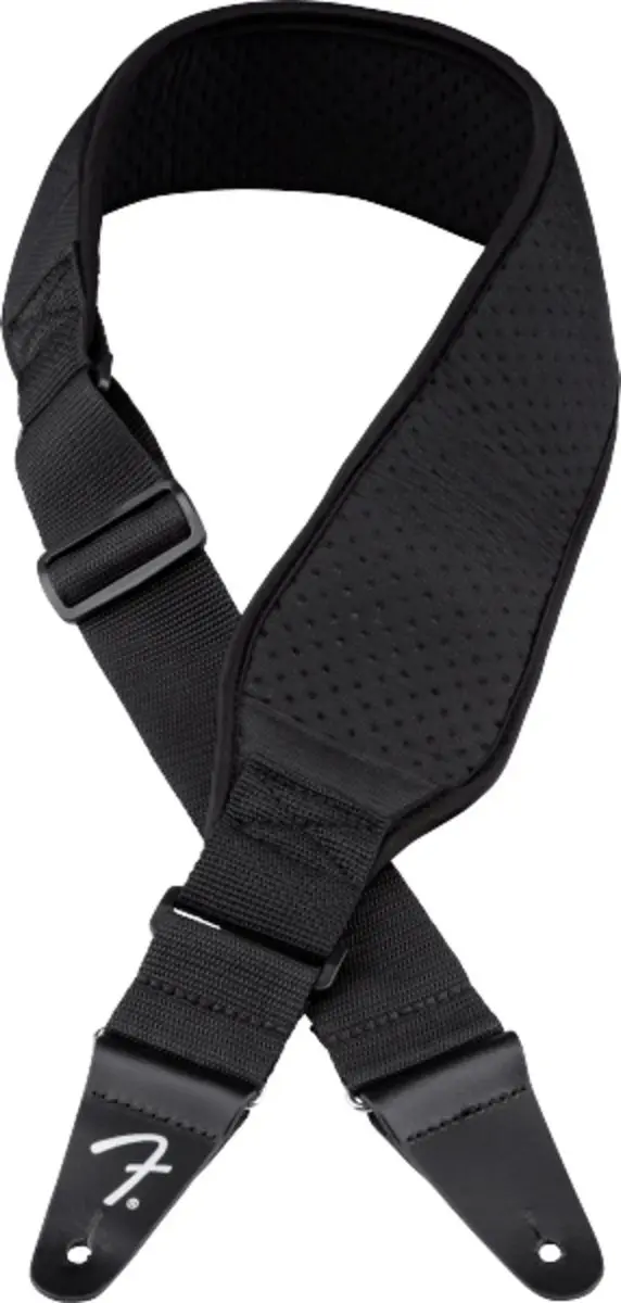 Fender Swell Neoprene Strap 3" Gitaarband - Zwart