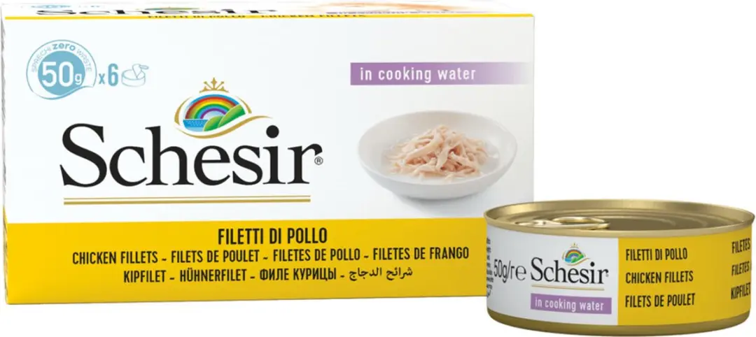 Schesir Kattenvoer Kipfilet - 6x50g