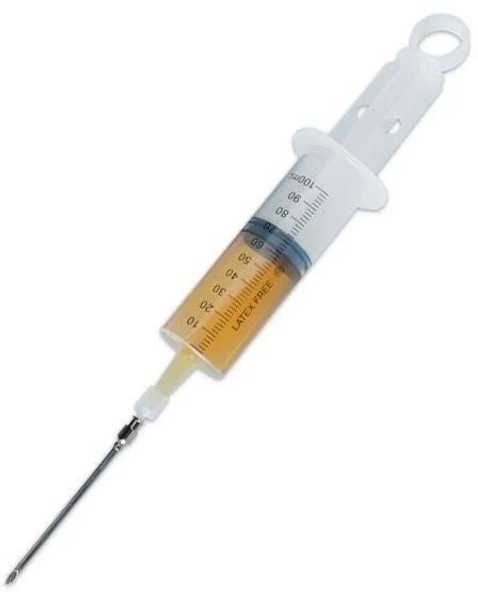 Orion Injektiespuit voor Marinade 100ml - Roestvrijstaal