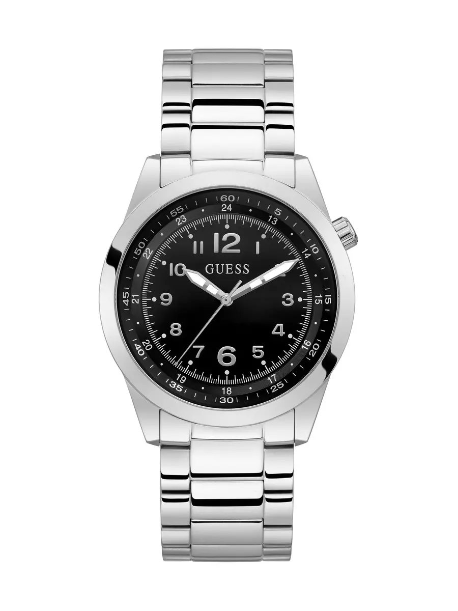 Guess Max Horloge GW0493G1 - Zilver - Roestvrij staal