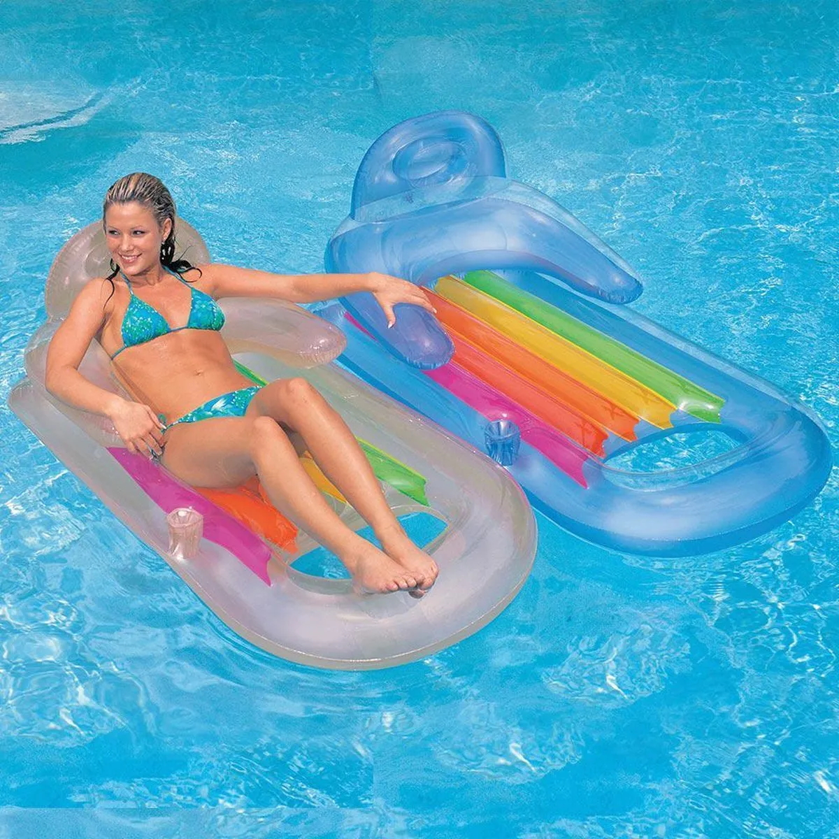 Intex King Kool Lounge Luchtbed 160x85cm - Wit