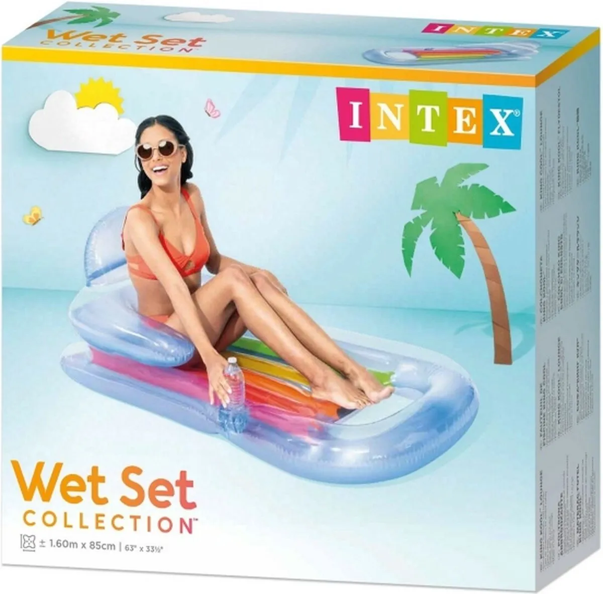 Intex King Kool Lounge Luchtbed 160x85cm - Wit