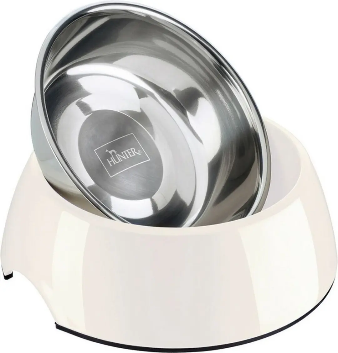 Hunter Melamine Voerbak M - 350ml - Wit