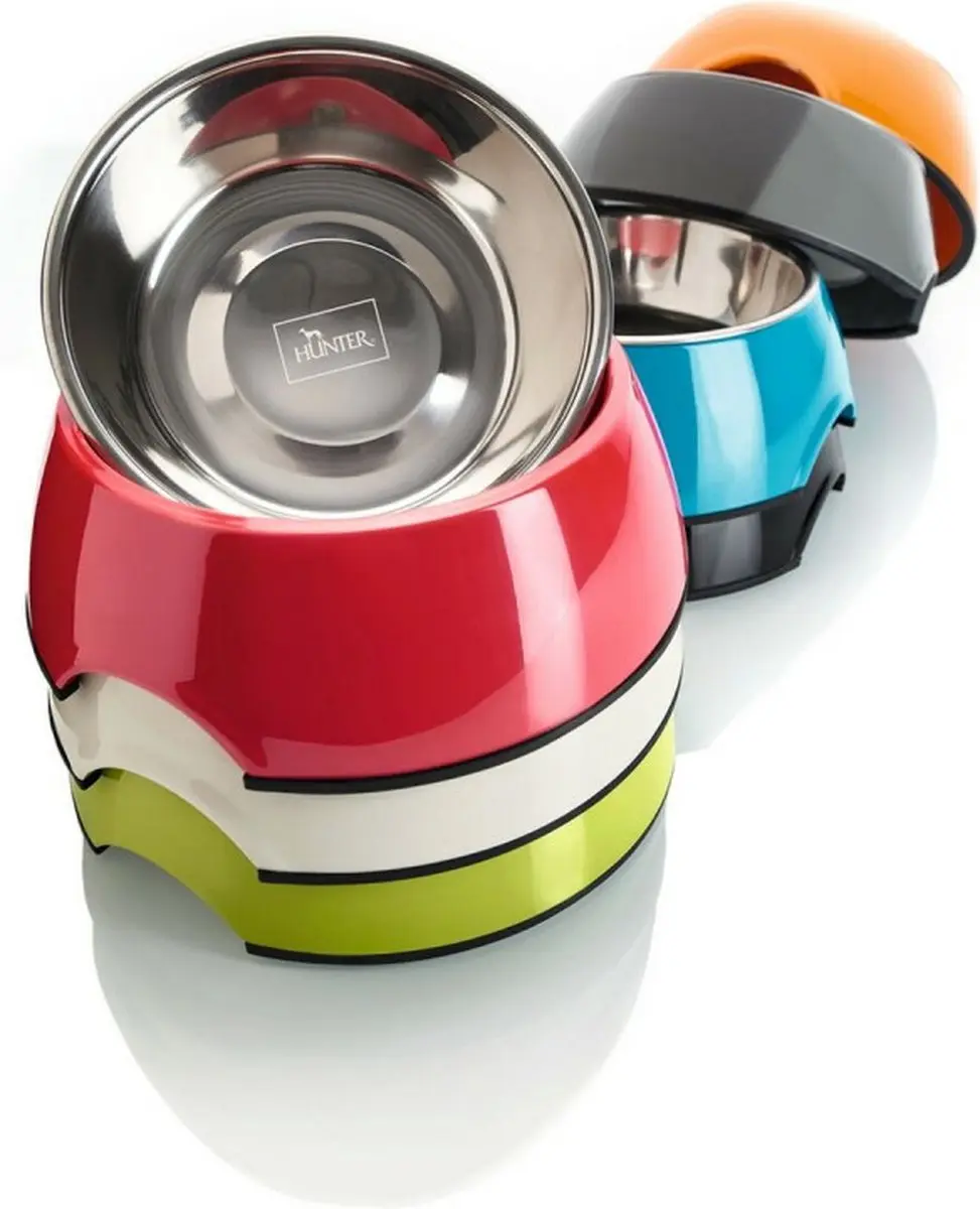 Hunter Melamine Voerbak M - 350ml - Wit