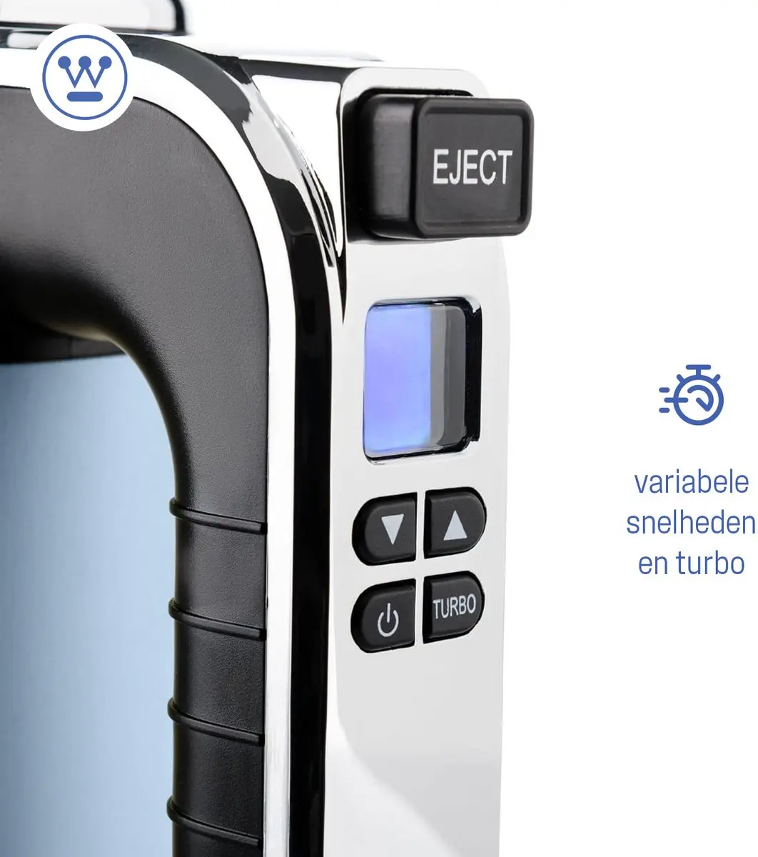 Westinghouse WKHM250BU Handmixer - 350W - Blauw