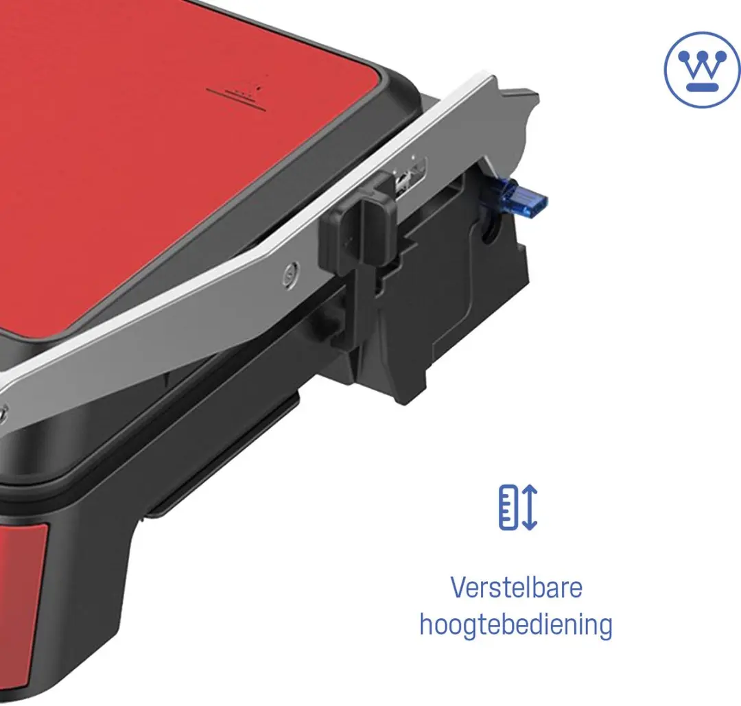 Westinghouse WKCG907RD Contactgrill - 2200W - 29x24cm - Rood