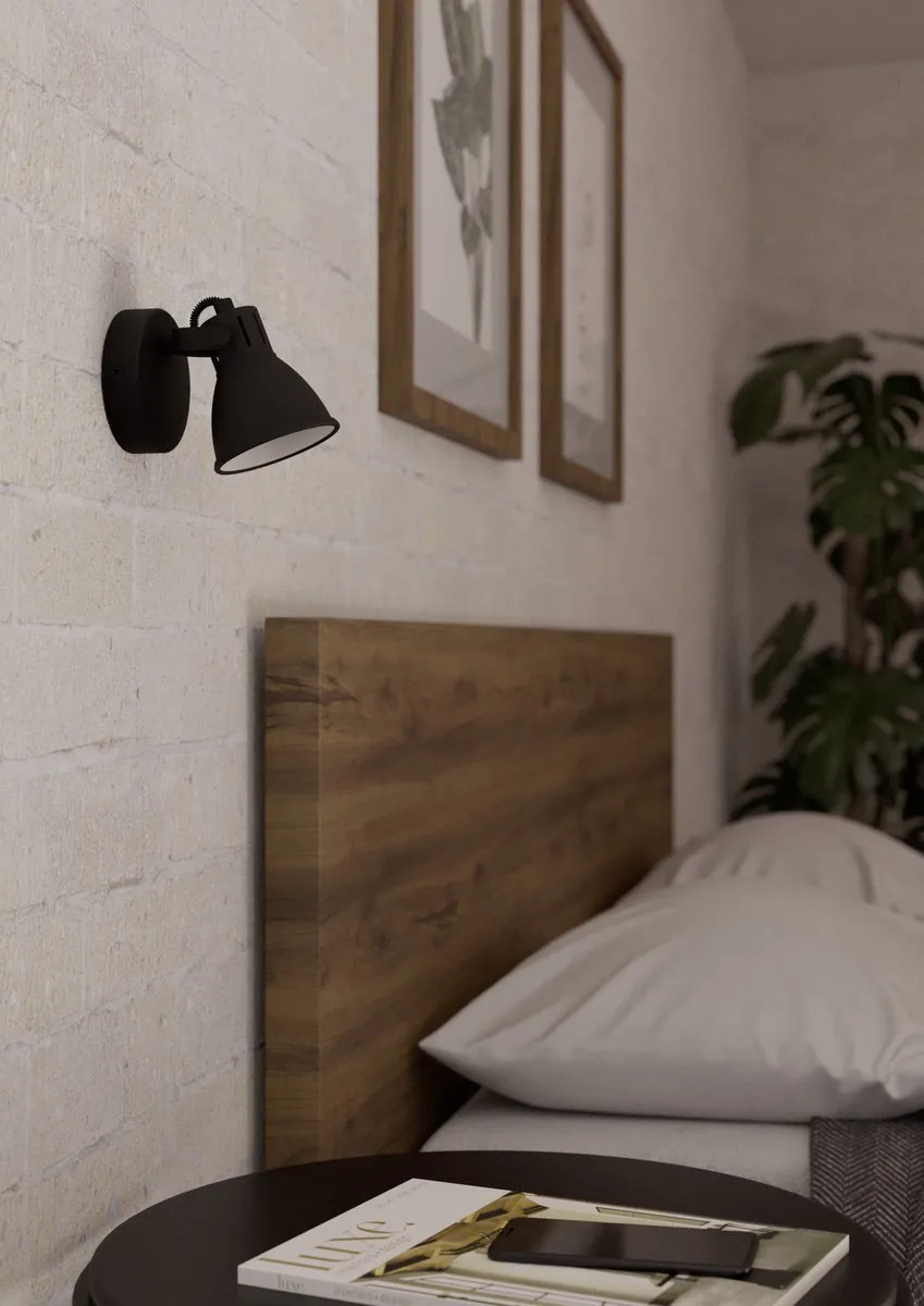 Eglo Seras 2 Spot GU10 - Ø10cm - Zwart