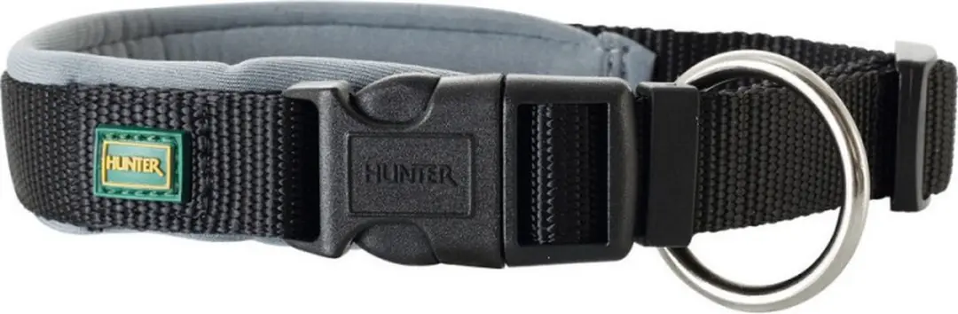 Hunter Vario Plus Hondenhalsband 35-40cm - Zwart/Grijs