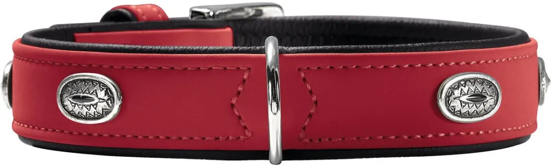 Hunter Hondenhalsband Softie Stone Rood