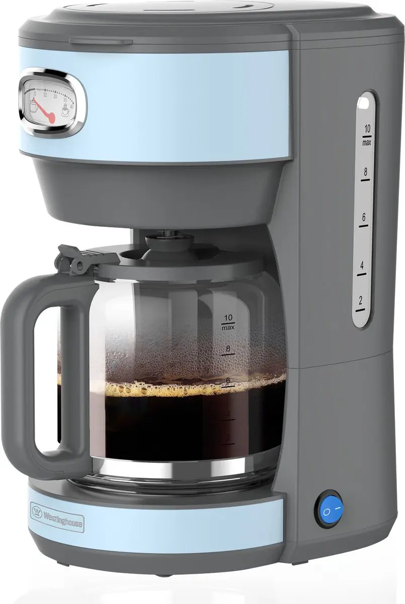 Westinghouse Retro 2-delige Set - Waterkoker 1,7L + Filter Koffiezetapparaat - Blauw