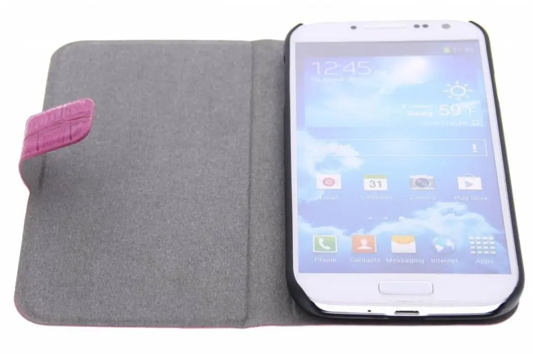 GUESS Crocodile Samsung Galaxy S4 VE Folio Hoesje - Roze