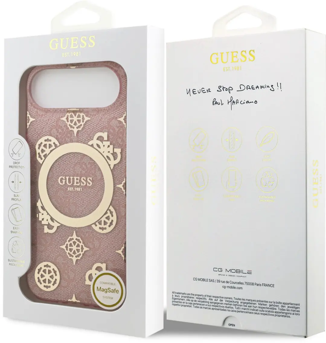 GUESS Telefoonhoesje iPhone 17 Air MagSafe Roze - GUHMP17MAR - afbeelding 6 van 6