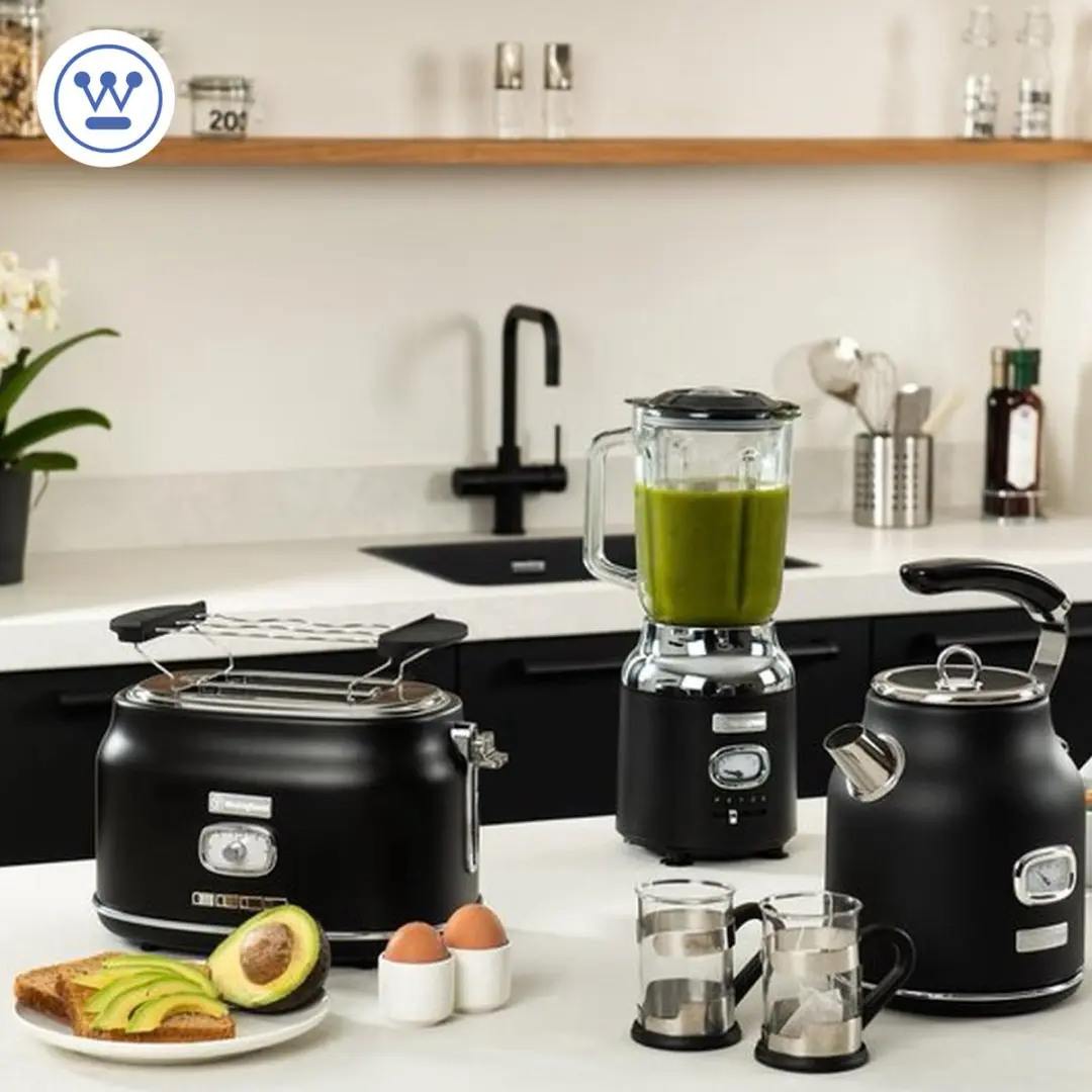 Westinghouse Retro 6-delige Keukenbundel - Zwart
