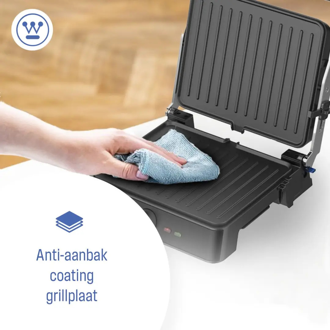 Westinghouse Retro Contactgrill WKCG907BU - 2200W - Blauw