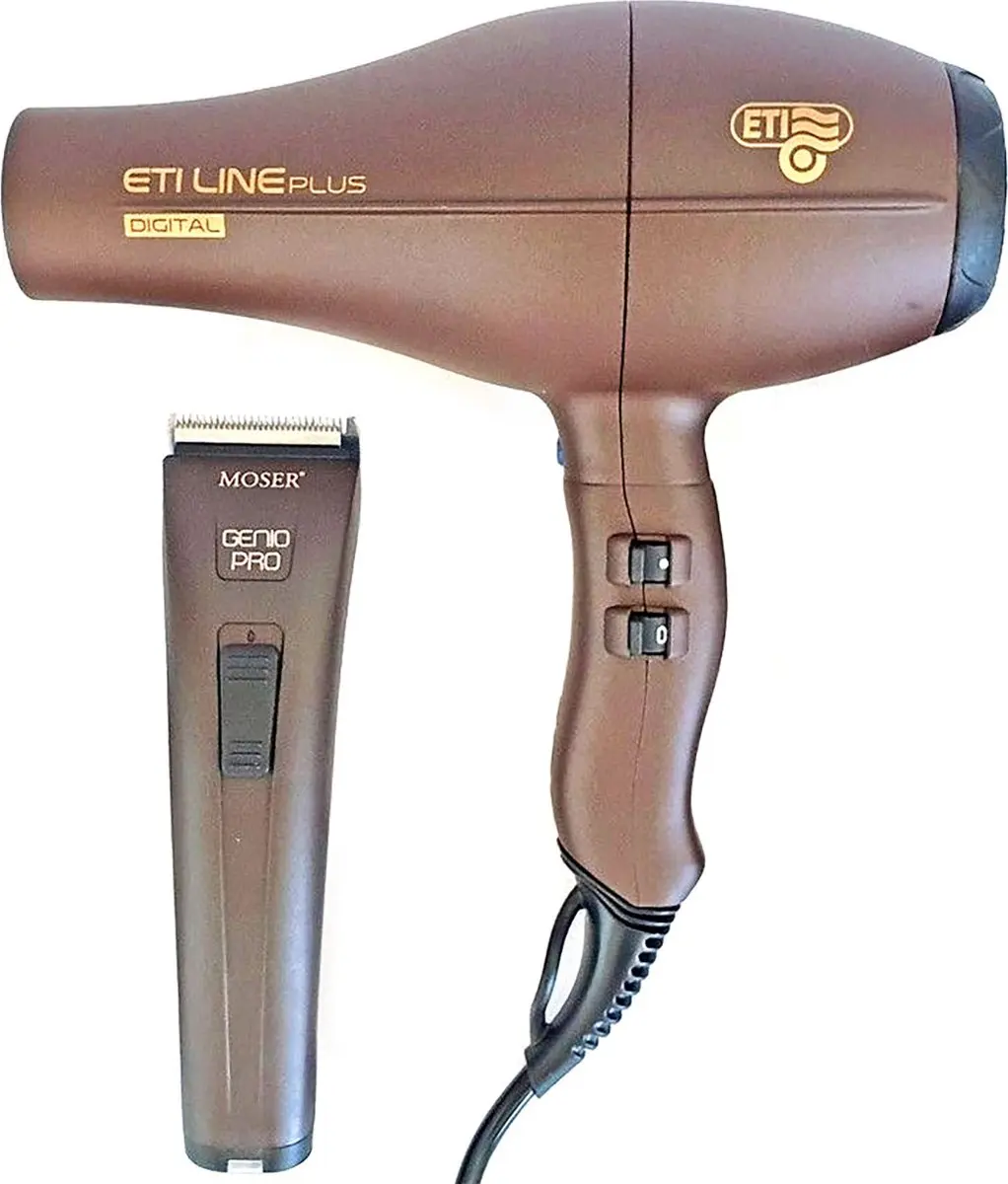 Moser Combi Genio Pro Tondeuse & ETI Line Plus Fohn