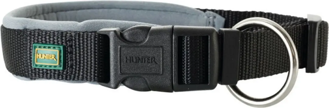 Hunter Vario Plus Hondenhalsband 45-50cm - Zwart/Grijs