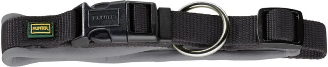 Hunter Vario Plus Hondenhalsband 45-50cm - Zwart/Grijs
