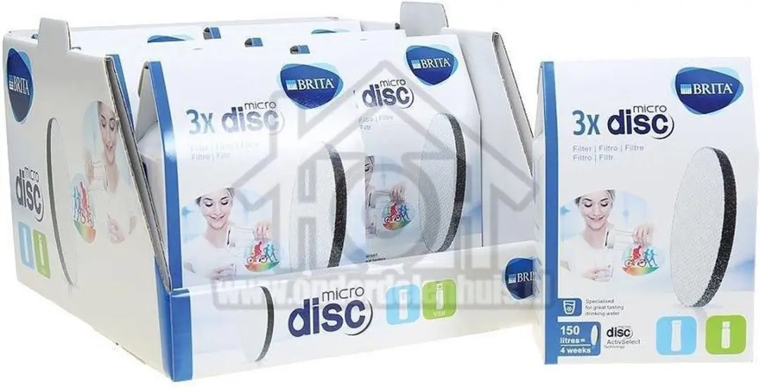 BRITA Filterdiscs 3 Stuks - Zwart