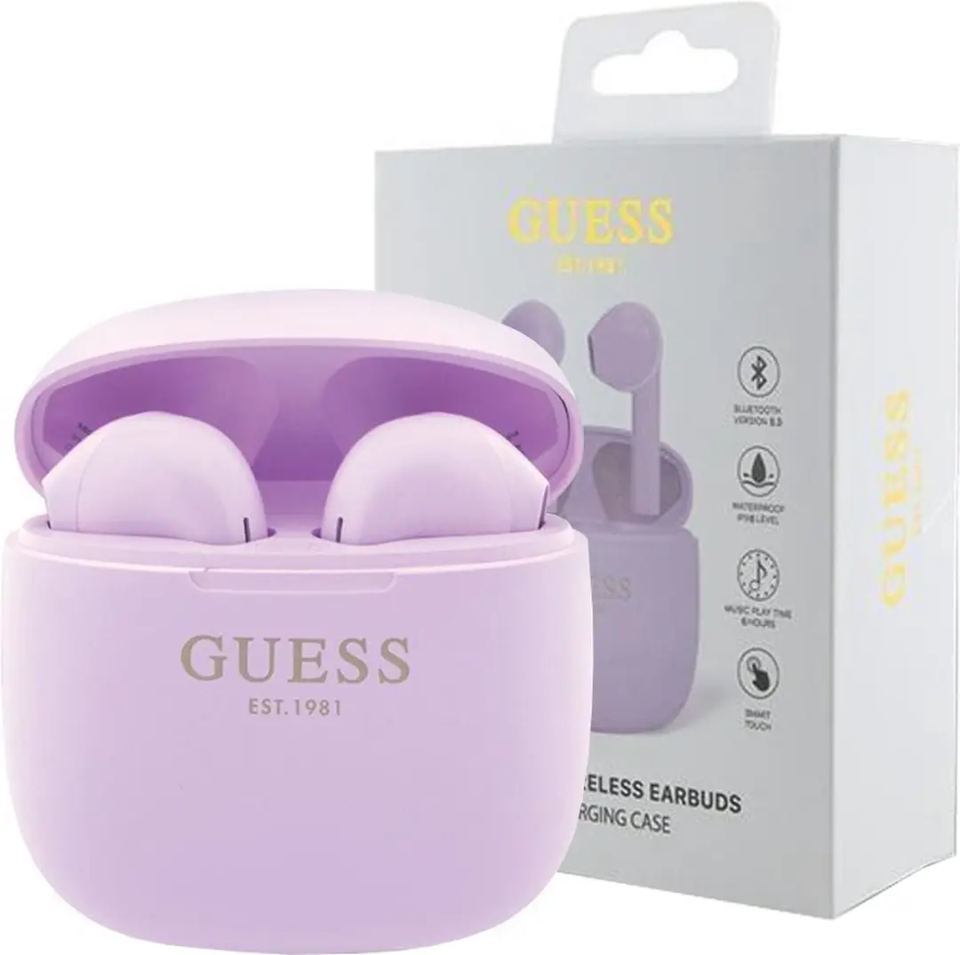 GUESS T26 True Wireless Oordopjes - Paars - afbeelding 6 van 6