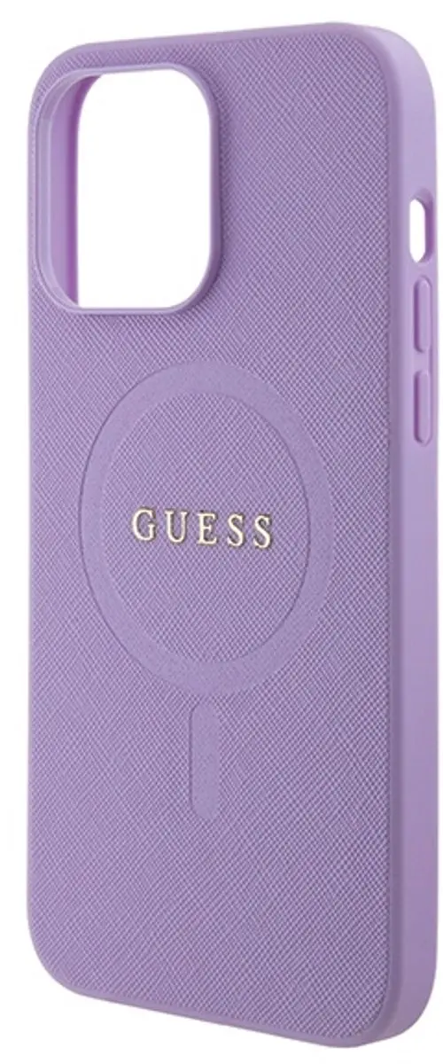 GUESS Saffiano Hoesje - iPhone 15 Pro Max - Paars - afbeelding 6 van 6