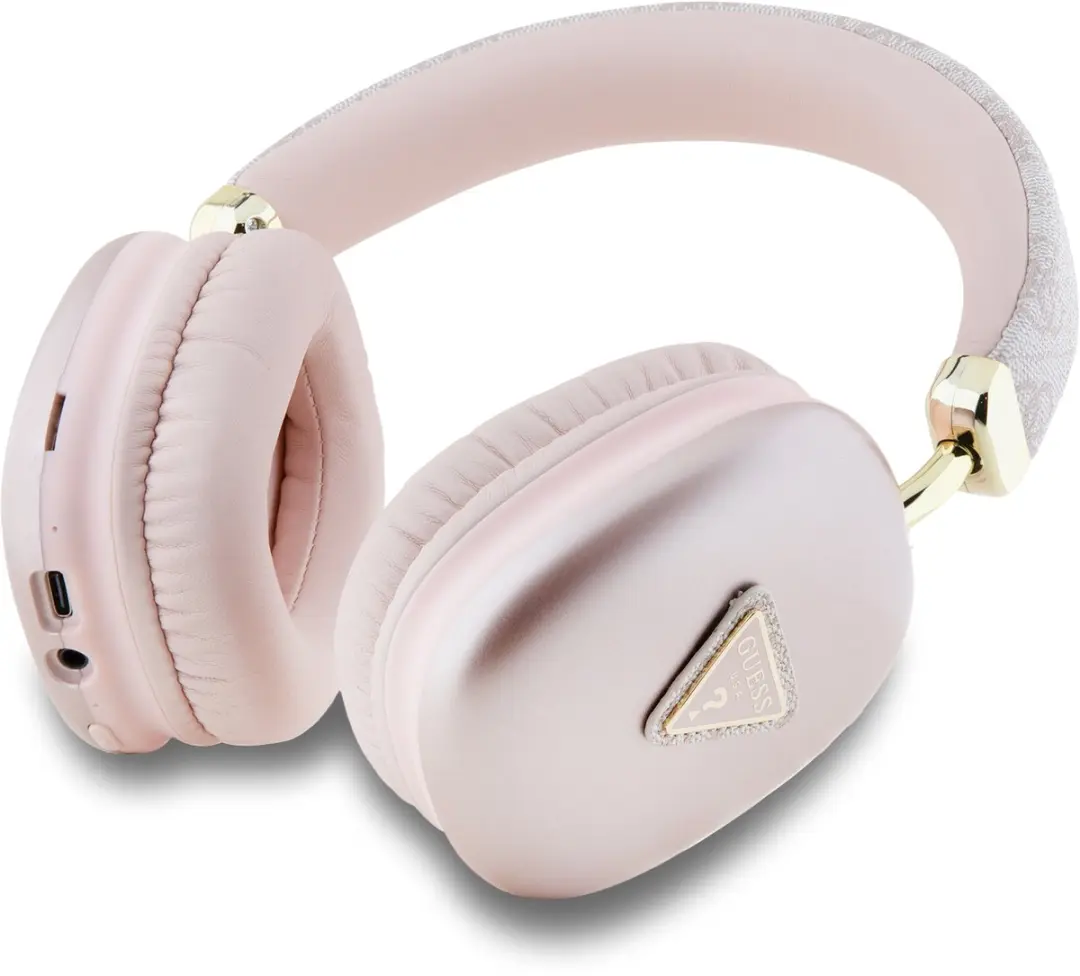 GUESS BHK1P 4G Triangle Bluetooth Koptelefoon - Roze