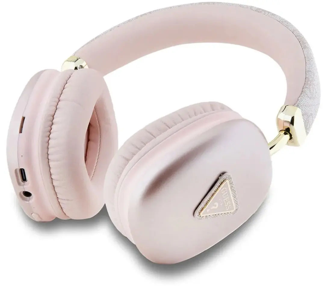GUESS BHK1P 4G Triangle Bluetooth Koptelefoon - Roze