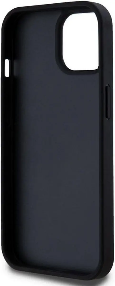 DKNY Textured Tonal Stripe Back Case - iPhone 15 Plus - Zwart