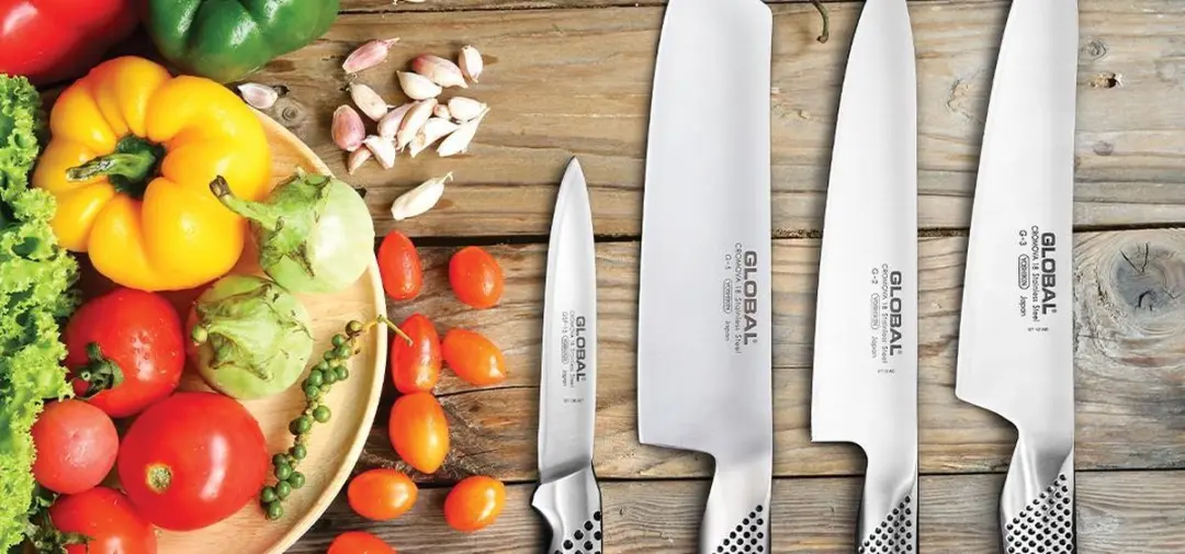 Global G16 Koksmes 24cm - Zilver - afbeelding 6 van 6