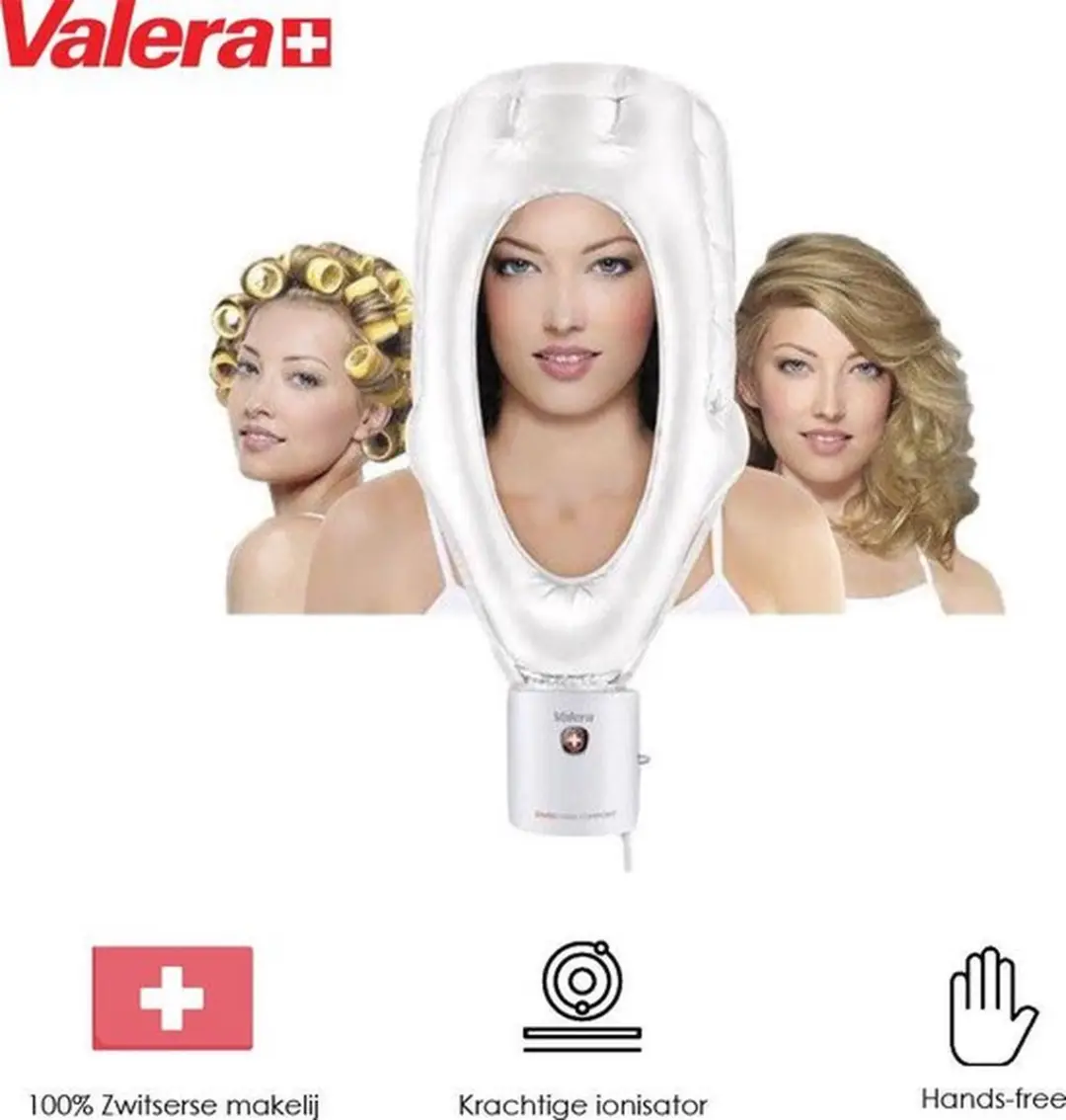 Valera Ionic Comfort 513.01 Ionen Haardroogkap - Wit - afbeelding 6 van 6