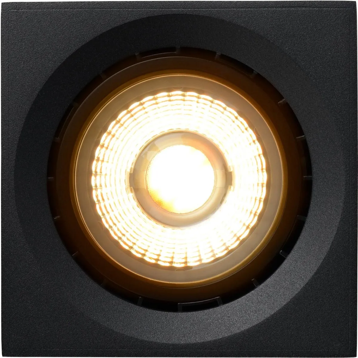 Lucide FEDLER Plafondspot LED - GU10 12W 2200K/3000K - Zwart