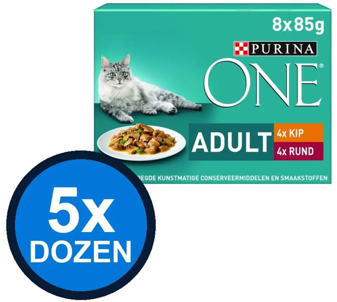 Purina ONE Adult Kip & Groenten Natvoer