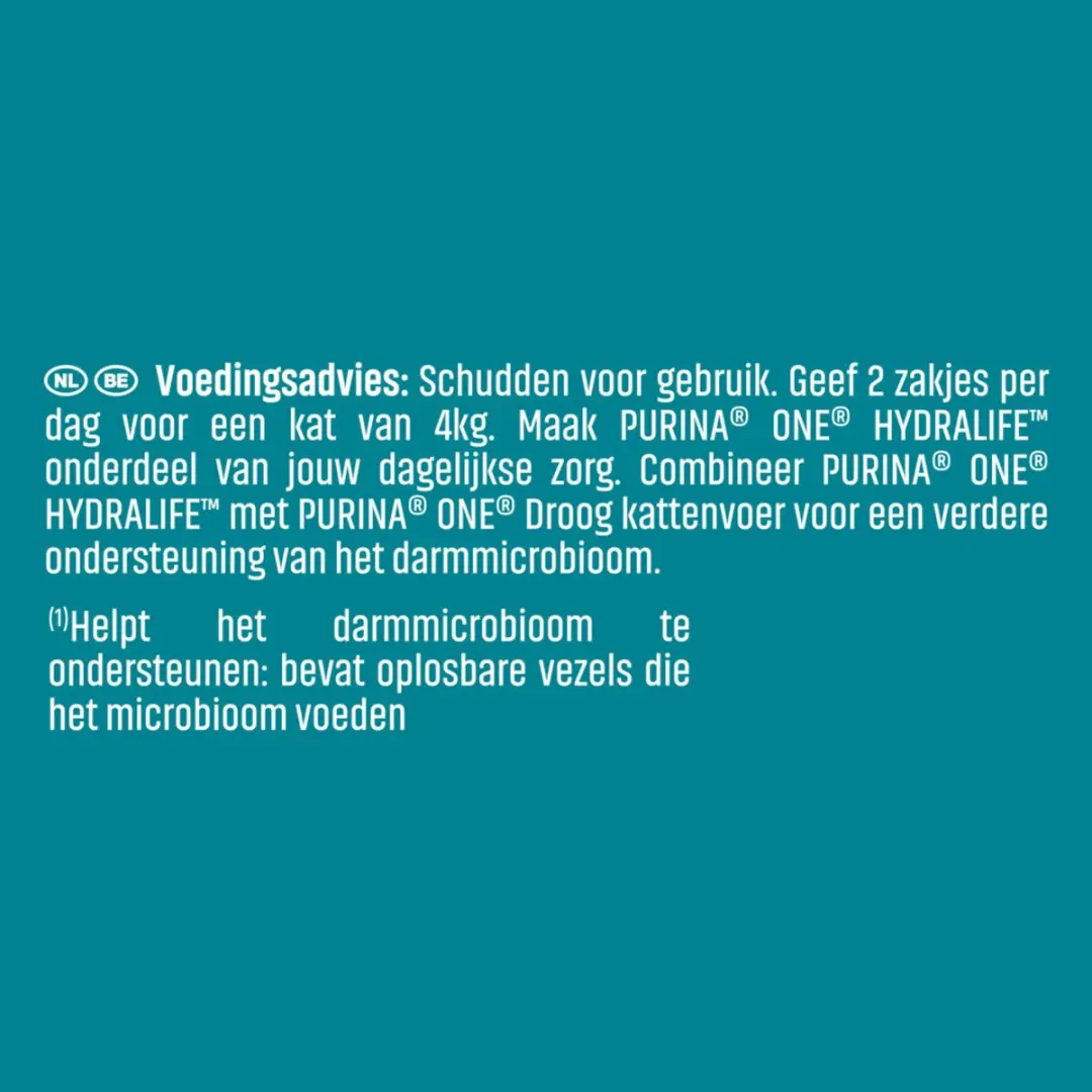 Purina ONE Hydralife Nat Kattenvoer Adult Kip - 6x50g