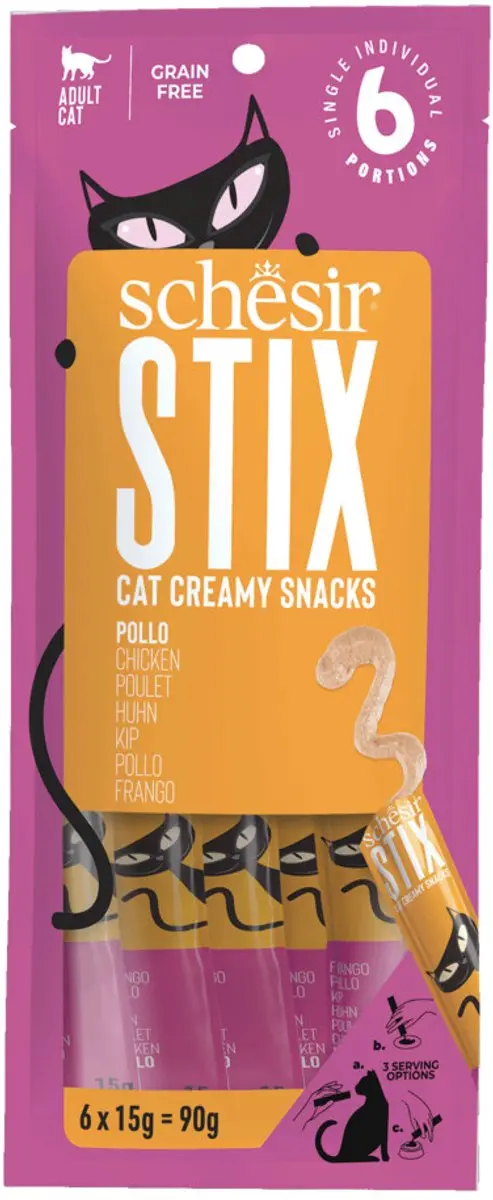 Schesir Kattensnacks Stix Kip