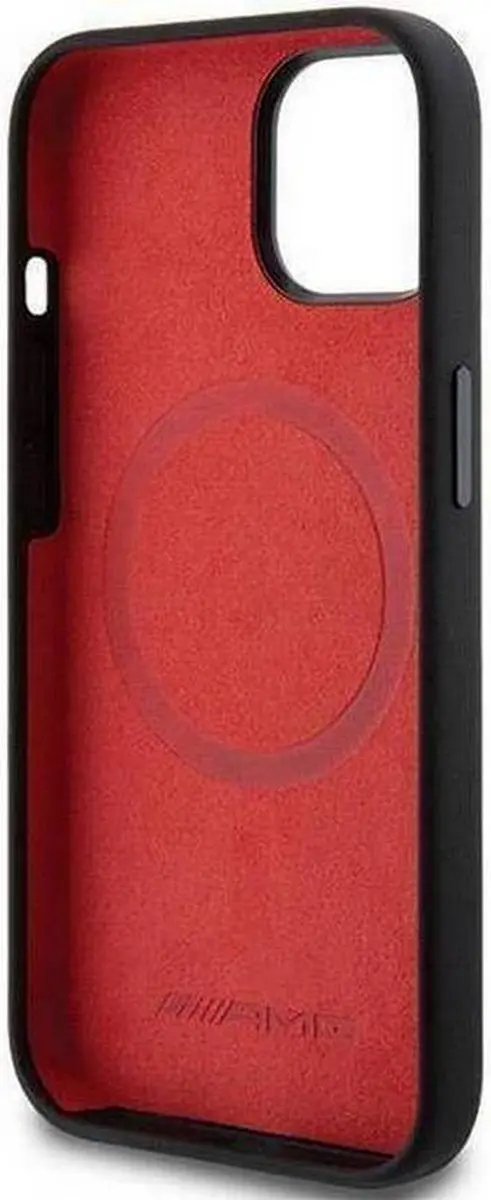Mercedes-AMG Carbon Pattern Hoes iPhone 15 - MagSafe - Zwart