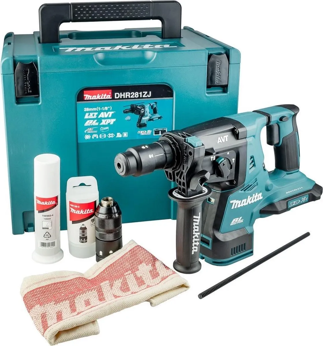 Makita DHR281ZJ Accu-boorhamer - 16mm Beton