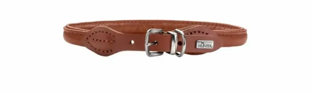 Hunter Hondenhalsband Round & Soft Canadian Cognac